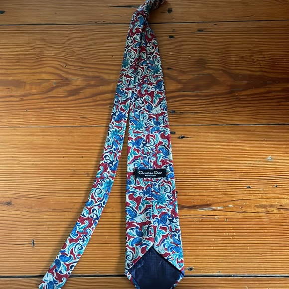 Christian Dior Floral Paisley Tie For Men - Picture 6 of 6